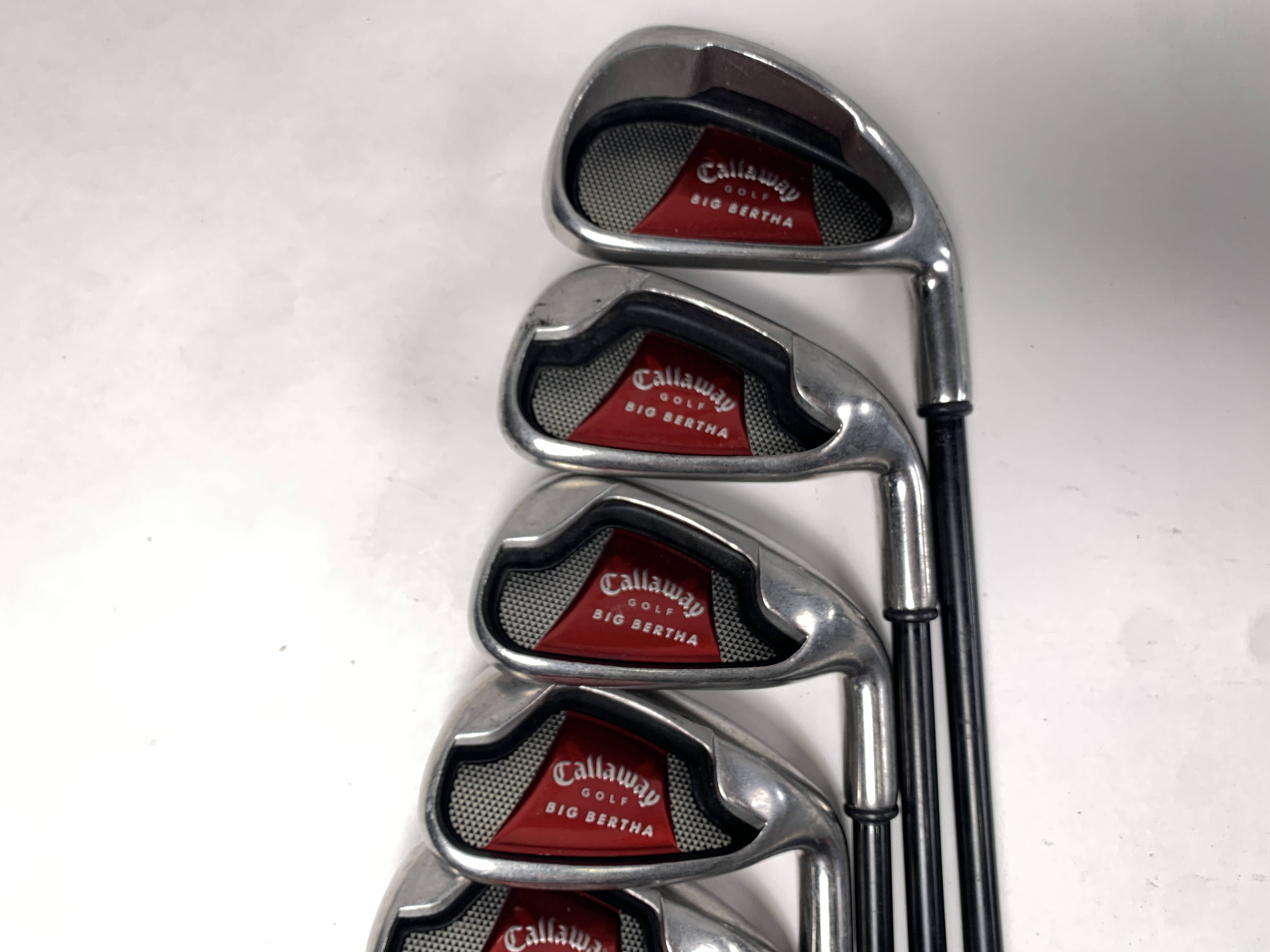 クラブ Callaway Big Bertha Iron Set(PW-6i)(4i) Callaway Big Bertha 2008 Iron Set 4-PW+SW 75g Stiff Graphite Mens