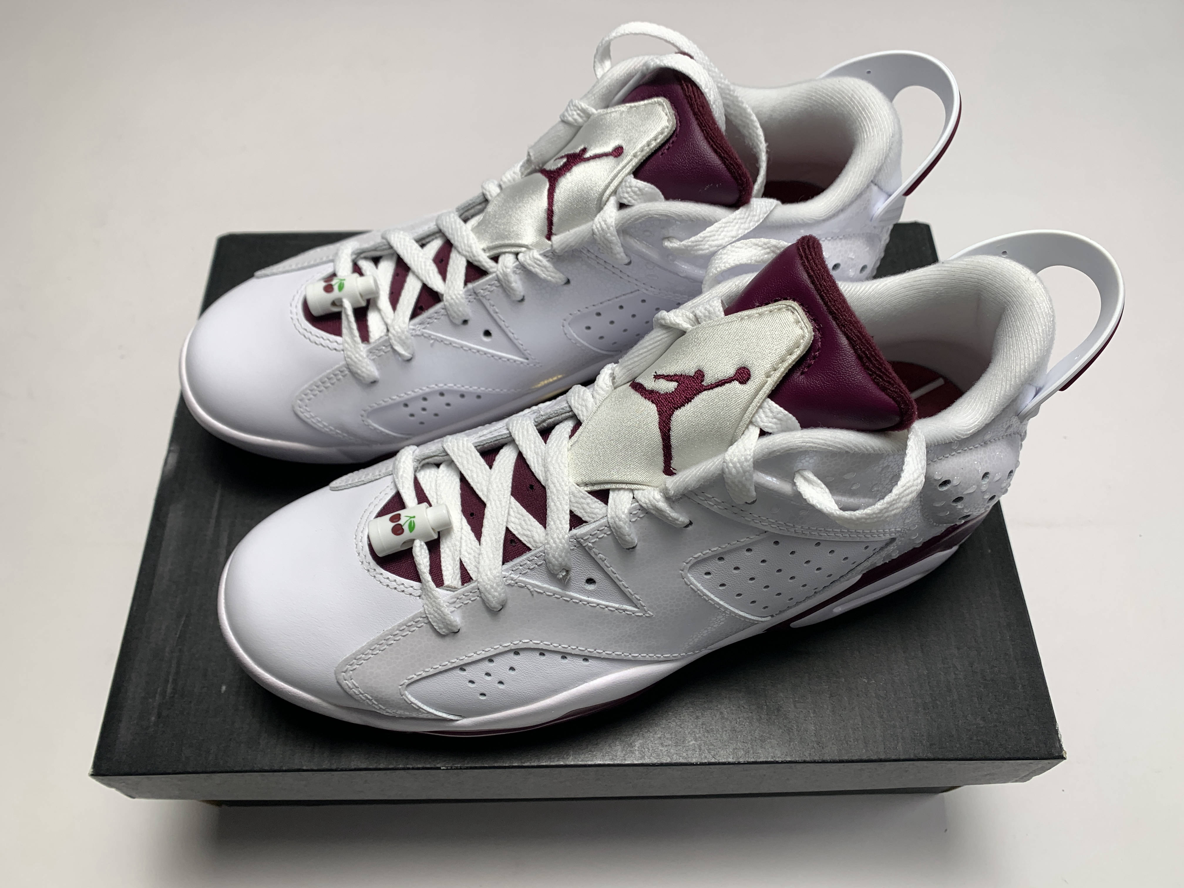 Jordan Retro 6 G NRG M23 Golf Shoes White Bordeaux Men's SZ