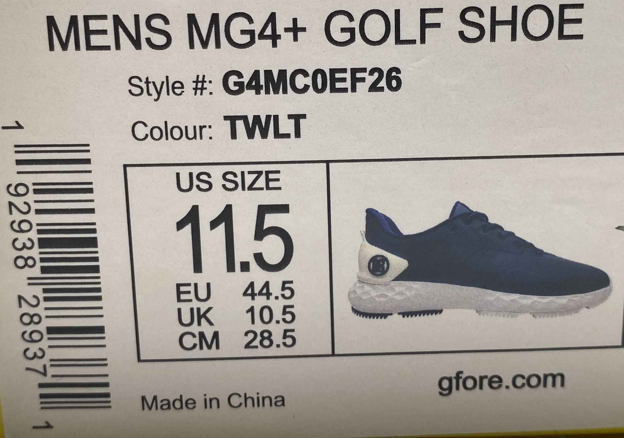 G/Fore MG4+ Golf Shoes Blue Twilight Men