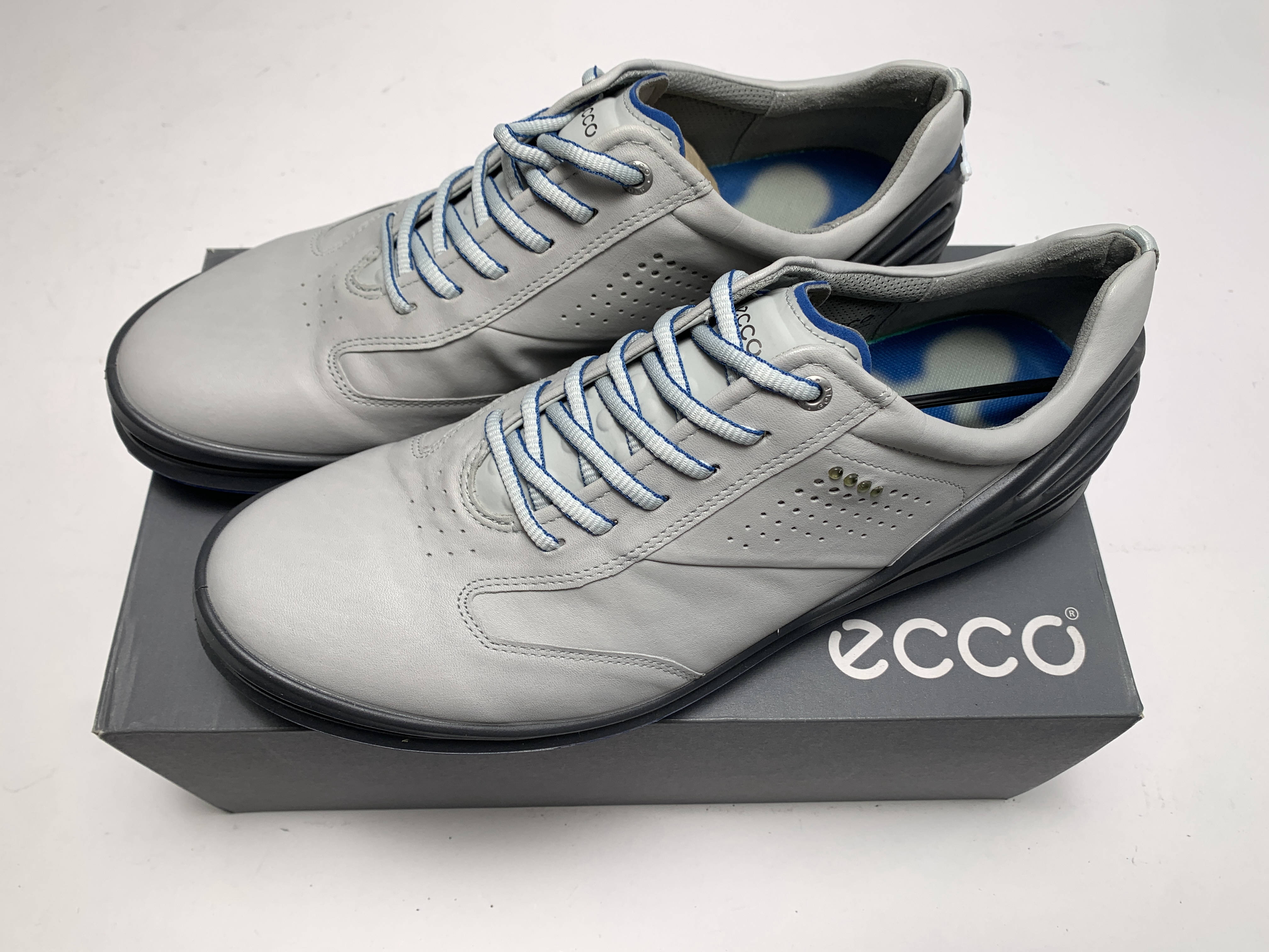 Ecco Cage Pro Golf Shoes Dark Gray Blue Men's SZ 12-12.5 (133004