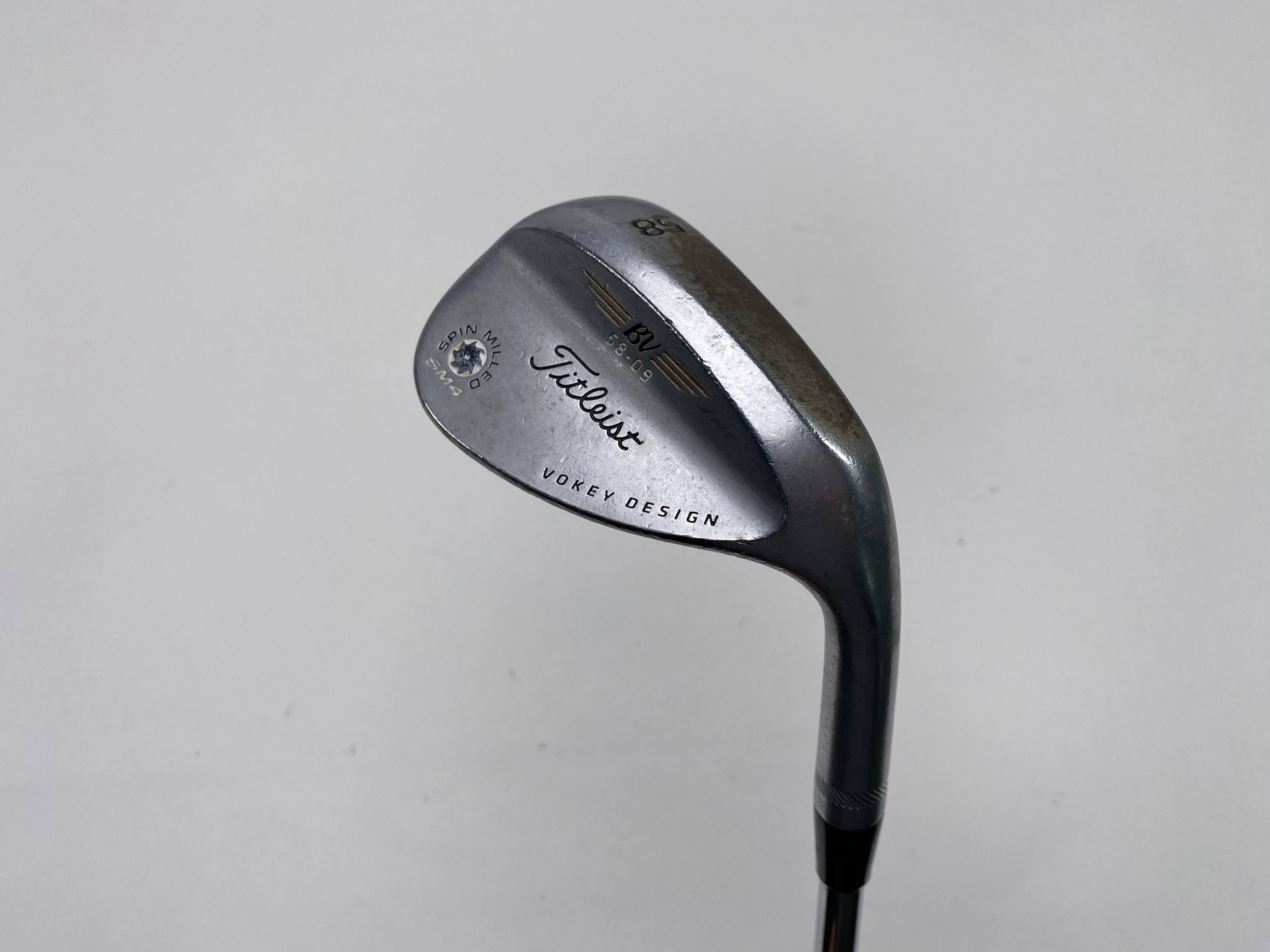 Titleist Vokey Spin Milled SM4 Chrome 58* 9 Wedge Steel Mens RH