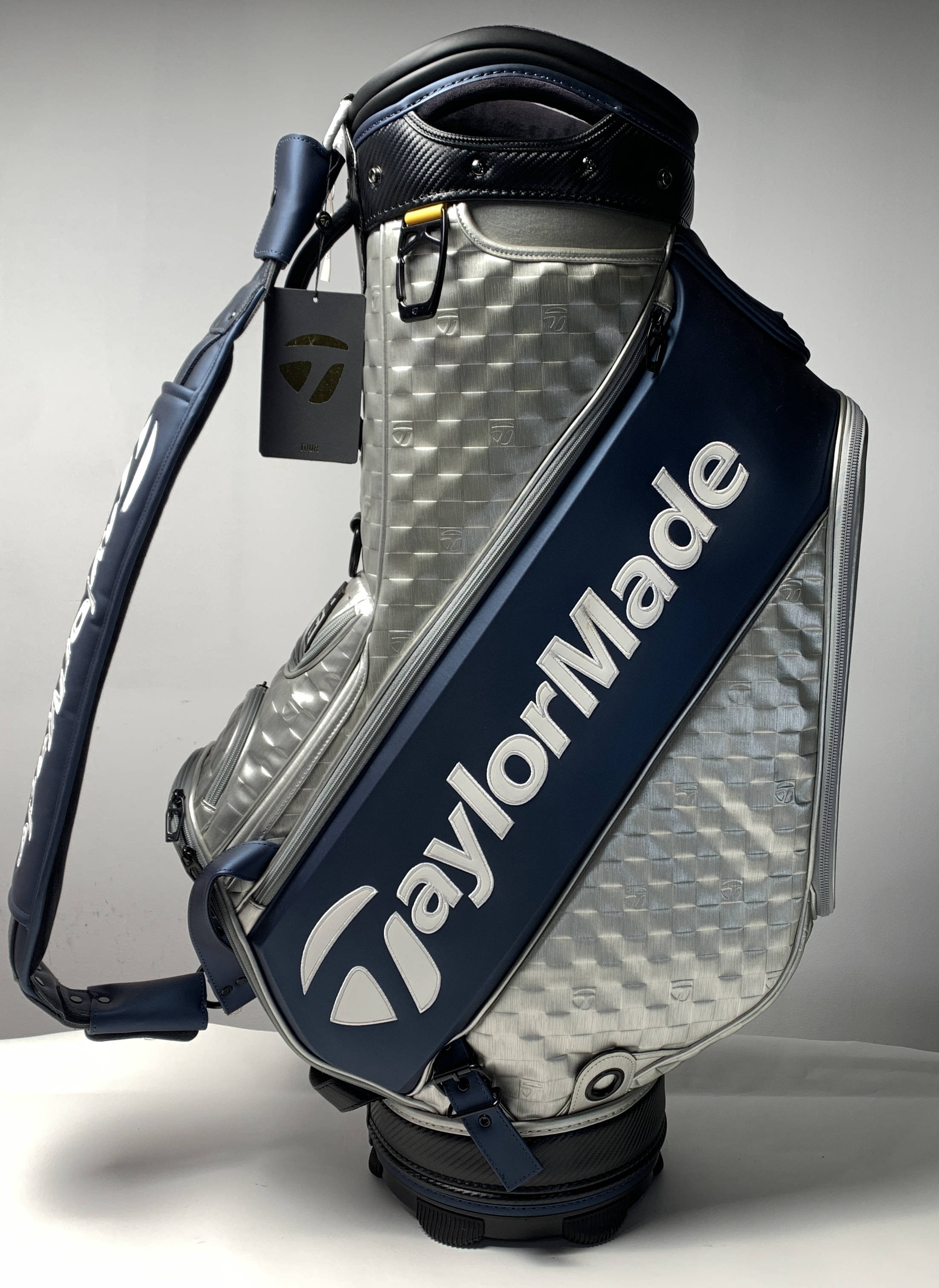 TaylorMade Qi10 2024 Tour Staff Bag Silver 6-Way Divide