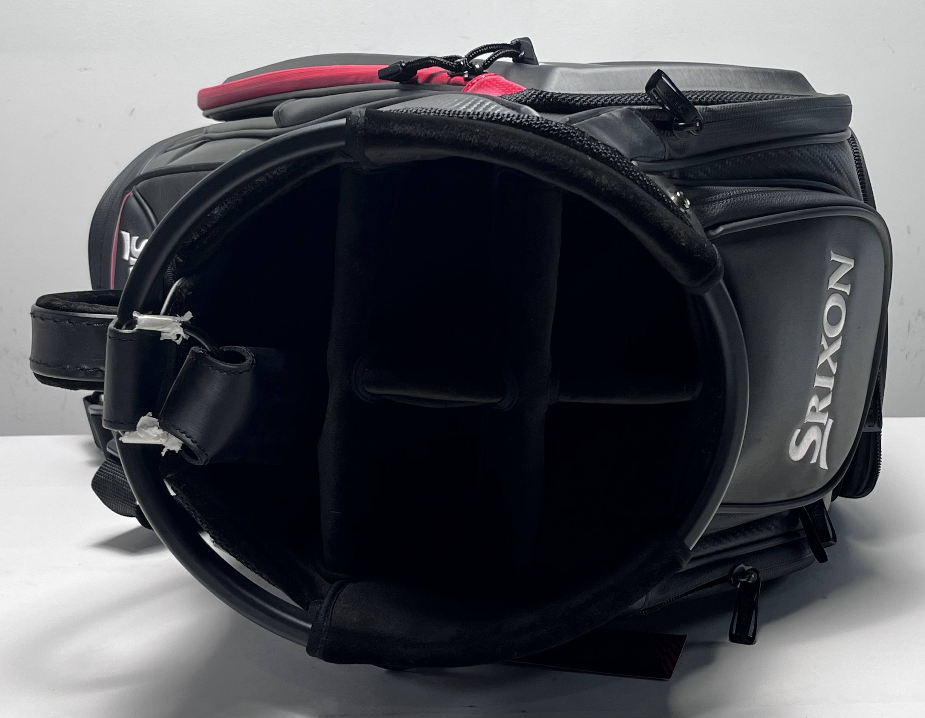 Srixon 2025 Tour Staff Bag Black 5-Way Divide Single Strap Golf